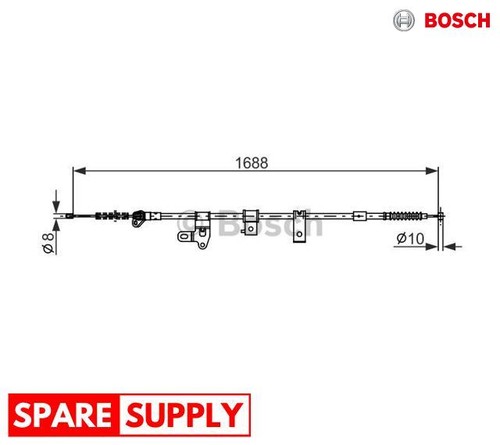 Cable parking brake for - brake,