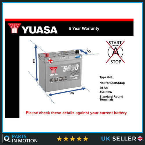 Battery fits toyota yaris - battery,