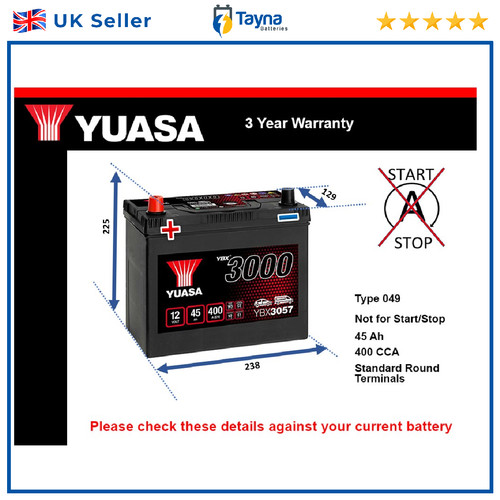 Battery fits toyota yaris - toyota, iq