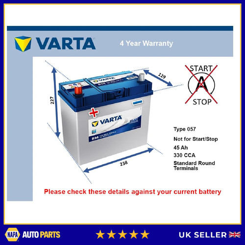 Battery fits toyota yaris - battery, iq