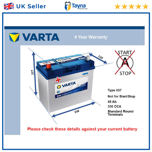 Battery fits toyota yaris - battery,