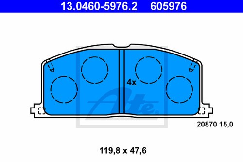 New brake pad - set,, disc