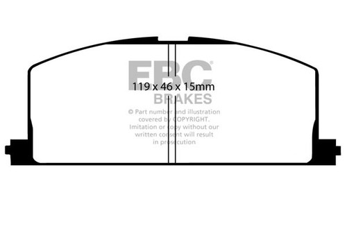 Ebc greenstuff front brake - ebc,