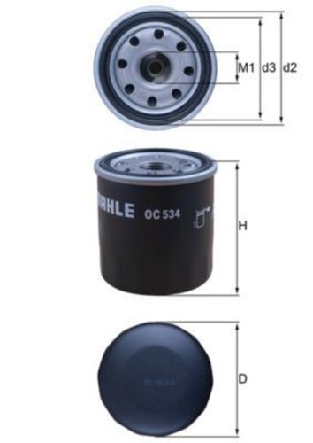 Oil filter mahle fits - filter,