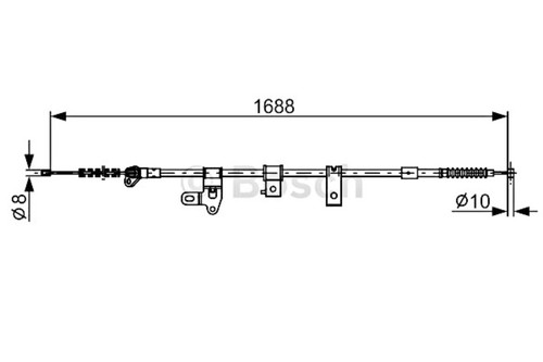 Parking brake cable - parking,