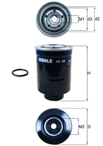 Fuel filter mahle fits toyota - filter,